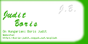 judit boris business card